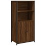 Aparador alto madera contrachapada marrón roble 62x36x121,5 cm de , Aparadores - Ref: Foro24-834214, Precio: 76,29 €, Descuen...