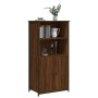 Aparador alto madera contrachapada marrón roble 62x36x121,5 cm de , Aparadores - Ref: Foro24-834214, Precio: 76,29 €, Descuen...