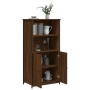 Aparador alto madera contrachapada marrón roble 62x36x121,5 cm de , Aparadores - Ref: Foro24-834214, Precio: 76,29 €, Descuen...