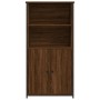 Aparador alto madera contrachapada marrón roble 62x36x121,5 cm de , Aparadores - Ref: Foro24-834214, Precio: 76,29 €, Descuen...