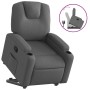 Sillón reclinable elevable de tela gris oscuro en Sillones | Comprar online en Foru.es