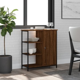 Aparador de madera de ingeniería marrón roble 70x30x80 cm de , Aparadores - Ref: Foro24-835493, Precio: 57,87 €, Descuento: %