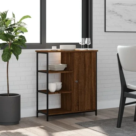 Aparador de madera de ingeniería marrón roble 70x30x80 cm de , Aparadores - Ref: Foro24-835493, Precio: 56,98 €, Descuento: %