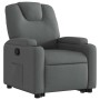 Sillón reclinable elevable de tela gris oscuro en Sillones | Comprar online en Foru.es