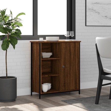 Aparador de madera de ingeniería marrón roble 70x30x80 cm de , Aparadores - Ref: Foro24-835498, Precio: 61,70 €, Descuento: %