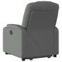 Sillón reclinable elevable de tela gris oscuro en Sillones | Comprar online en Foru.es