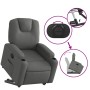 Sillón reclinable elevable de tela gris oscuro en Sillones | Comprar online en Foru.es
