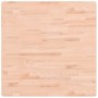 Tablero de mesa cuadrado de madera maciza de haya 80x80x4 cm de , Tableros para mesas - Ref: Foro24-355964, Precio: 118,29 €,...