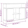 Aparador de madera de ingeniería gris Sonoma 100x35x80 cm de , Aparadores - Ref: Foro24-835502, Precio: 99,62 €, Descuento: %