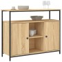 Aparador de madera de ingeniería roble Sonoma 100x35x80 cm de , Aparadores - Ref: Foro24-835500, Precio: 101,05 €, Descuento: %