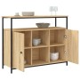 Aparador de madera de ingeniería roble Sonoma 100x35x80 cm de , Aparadores - Ref: Foro24-835500, Precio: 101,05 €, Descuento: %