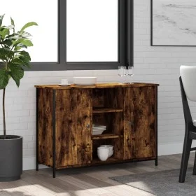Aparador madera de ingeniería roble ahumado 100x35x70 cm de , Aparadores - Ref: Foro24-835516, Precio: 81,08 €, Descuento: %