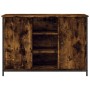 Aparador madera de ingeniería roble ahumado 100x35x70 cm de , Aparadores - Ref: Foro24-835516, Precio: 82,21 €, Descuento: %
