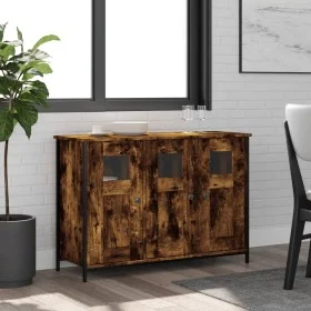 Aparador madera de ingeniería roble ahumado 100x35x70 cm de , Aparadores - Ref: Foro24-835521, Precio: 96,59 €, Descuento: %