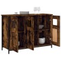 Aparador madera de ingeniería roble ahumado 100x35x70 cm de , Aparadores - Ref: Foro24-835521, Precio: 98,07 €, Descuento: %