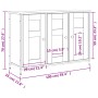 Aparador madera de ingeniería roble ahumado 100x35x70 cm de , Aparadores - Ref: Foro24-835521, Precio: 98,07 €, Descuento: %