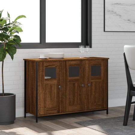Aparador de madera de ingeniería marrón roble 100x35x70 cm de , Aparadores - Ref: Foro24-835523, Precio: 101,25 €, Descuento: %
