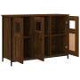 Aparador de madera de ingeniería marrón roble 100x35x70 cm de , Aparadores - Ref: Foro24-835523, Precio: 101,25 €, Descuento: %