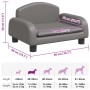 Cama para perros de cuero sintético gris 50x40x30 cm en Camas para perros | Comprar online en Foru.es
