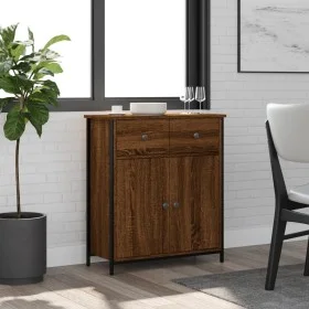 Oak brown engineered wood sideboard 70x30x80 cm by , Sideboards - Ref: Foro24-835528, Price: 76,29 €, Discount: %