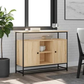 Aparador de madera de ingeniería roble Sonoma 100x35x80 cm de , Aparadores - Ref: Foro24-835540, Precio: 87,33 €, Descuento: %