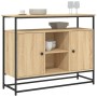 Aparador de madera de ingeniería roble Sonoma 100x35x80 cm de , Aparadores - Ref: Foro24-835540, Precio: 88,45 €, Descuento: %