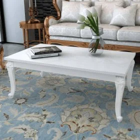 Mesa de centro 115x65x42 cm blanco con brillo de vidaXL, Mesas de centro - Ref: Foro24-243381, Precio: 222,64 €, Descuento: %
