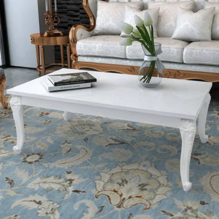 Couchtisch 115x65x42 cm weiß mit Glanz von vidaXL, Couchtisch - Ref: Foro24-243381, Preis: 222,64 €, Rabatt: %