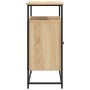 Aparador de madera de ingeniería roble Sonoma 100x35x80 cm de , Aparadores - Ref: Foro24-835540, Precio: 88,45 €, Descuento: %