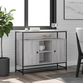 Aparador de madera de ingeniería gris Sonoma 100x35x80 cm de , Aparadores - Ref: Foro24-835542, Precio: 100,01 €, Descuento: %