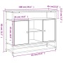 Aparador de madera de ingeniería gris Sonoma 100x35x80 cm de , Aparadores - Ref: Foro24-835542, Precio: 101,48 €, Descuento: %
