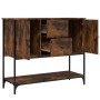 Aparador de madera de ingeniería roble ahumado 100x36x85 cm de , Aparadores - Ref: Foro24-835556, Precio: 85,11 €, Descuento: %