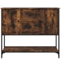 Aparador de madera de ingeniería roble ahumado 100x36x85 cm de , Aparadores - Ref: Foro24-835556, Precio: 85,11 €, Descuento: %