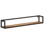 Estantes de pared 2 uds madera maciza mango hierro 110x17x17 cm de , Estantes y estanterías - Ref: Foro24-353792, Precio: 92,...