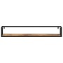 Estantes de pared 2 uds madera maciza mango hierro 110x17x17 cm de , Estantes y estanterías - Ref: Foro24-353792, Precio: 92,...
