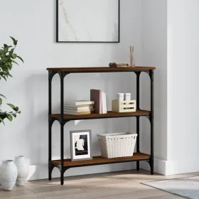 Oak brown engineered wood console table 75x22.5x75 cm by , Side tables - Ref: Foro24-834034, Price: 44,25 €, Discount: %