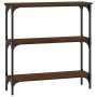 Mesa consola madera de ingeniería marrón roble 75x22,5x75 cm de , Mesas auxiliares - Ref: Foro24-834034, Precio: 44,95 €, Des...