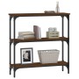 Mesa consola madera de ingeniería marrón roble 75x22,5x75 cm de , Mesas auxiliares - Ref: Foro24-834034, Precio: 44,95 €, Des...
