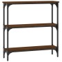 Mesa consola madera de ingeniería marrón roble 75x22,5x75 cm de , Mesas auxiliares - Ref: Foro24-834034, Precio: 44,95 €, Des...