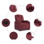 Sillón reclinable elevable tela rojo tinto en Sillones | Comprar online en Foru.es