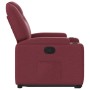 Sillón reclinable elevable tela rojo tinto en Sillones | Comprar online en Foru.es