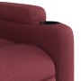 Sillón reclinable elevable tela rojo tinto en Sillones | Comprar online en Foru.es