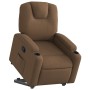 Sillón reclinable elevable de tela marrón en Sillones | Comprar online en Foru.es