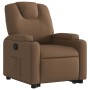 Sillón reclinable elevable de tela marrón en Sillones | Comprar online en Foru.es