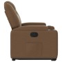 Sillón reclinable elevable de tela marrón en Sillones | Comprar online en Foru.es