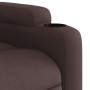 Sillón reclinable elevable tela marrón oscuro en Sillones | Comprar online en Foru.es
