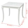 Mesa de comedor 80x80x76 cm blanco brillante de vidaXL, Mesas de cocina y de comedor - Ref: Foro24-243382, Precio: 194,34 €, ...