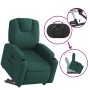 Sillón reclinable elevable tela verde oscuro en Sillones | Comprar online en Foru.es