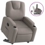 Sillón reclinable elevable tela gris taupe en Sillones | Comprar online en Foru.es