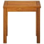 Tumbona con mesita de madera maciza de acacia y textilene de vidaXL, Tumbonas - Ref: Foro24-41746, Precio: 164,21 €, Descuent...